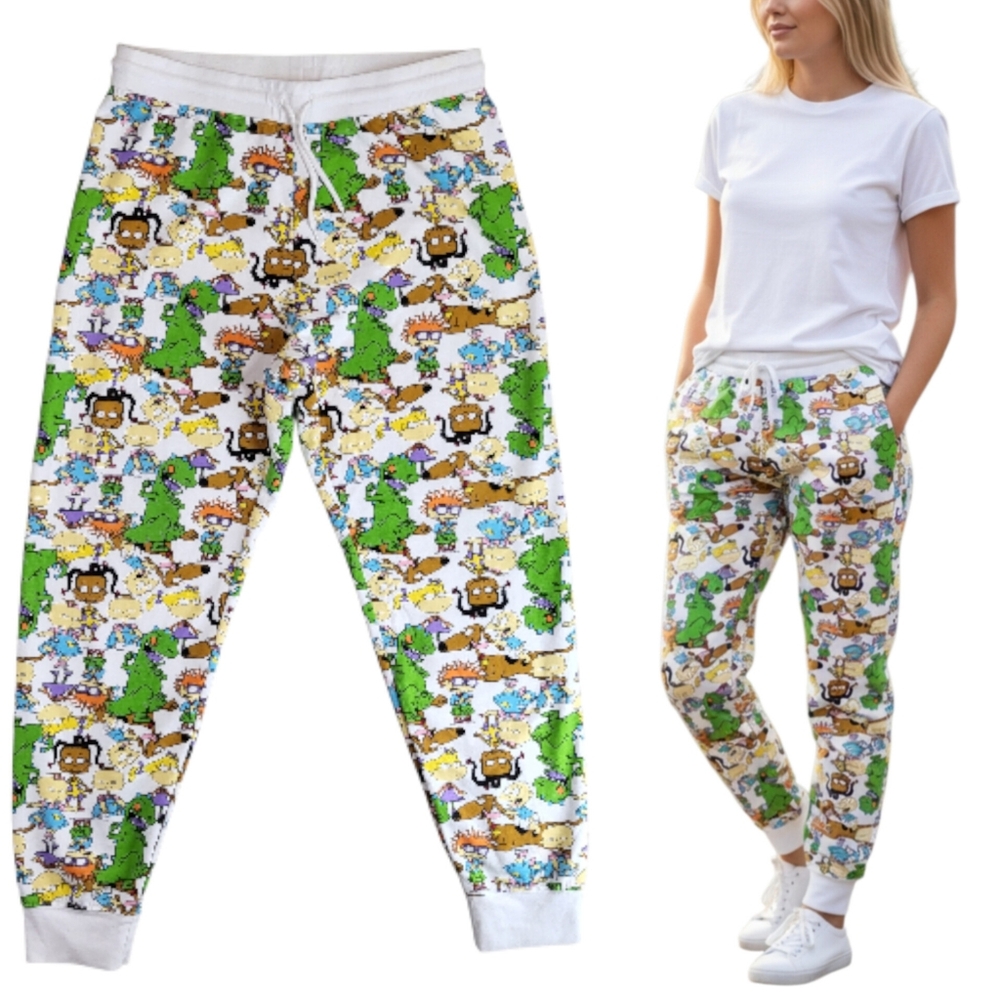 Nickelodeon Rugrats All-Over Print Drawstring Jogger Sweatpants Loungewear XL